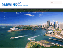 Tablet Screenshot of darwinsairwar.com.au
